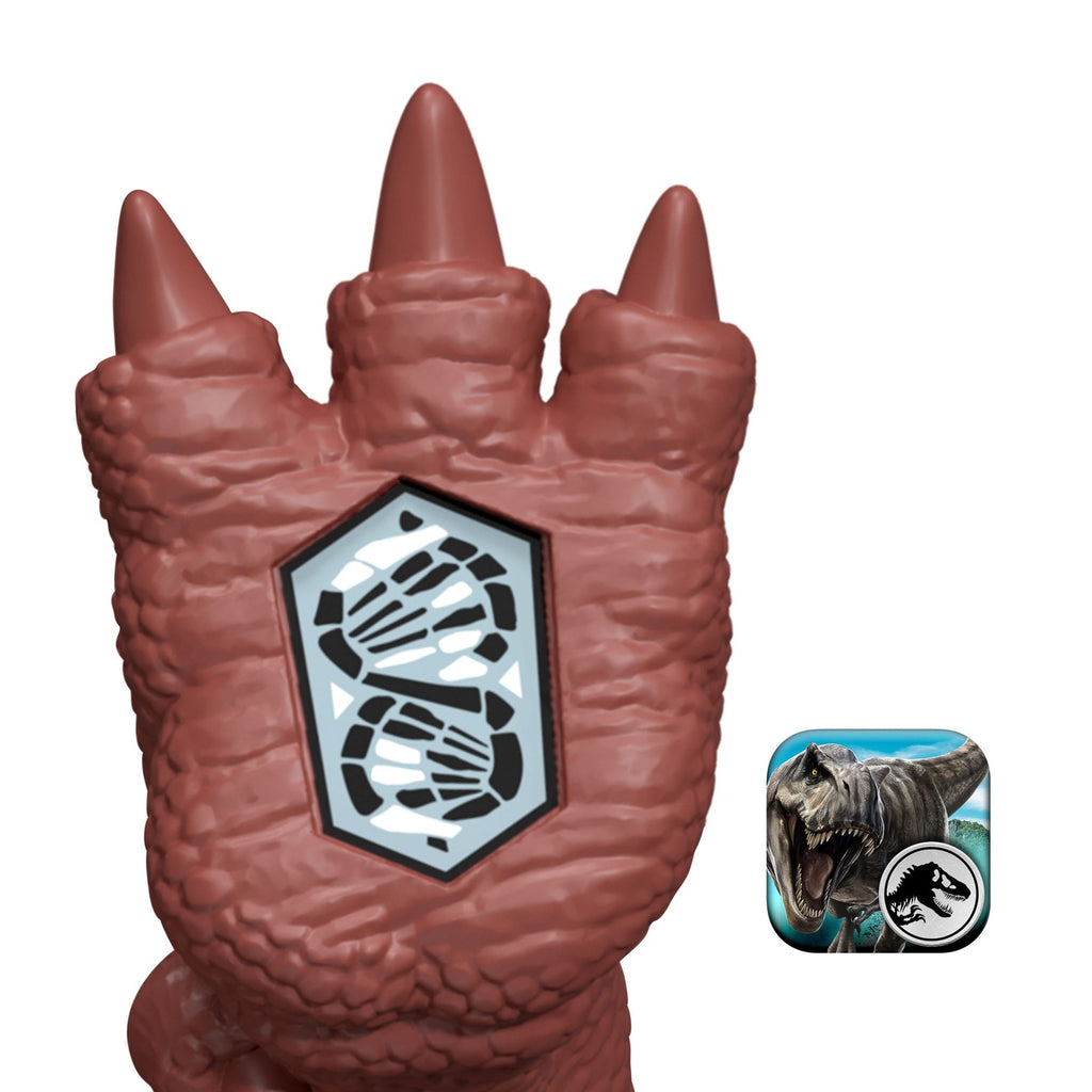 Image produit Jurassic World : La Renaissance figurine articulée Wild Roar Aucasaurus avec son 12 cm