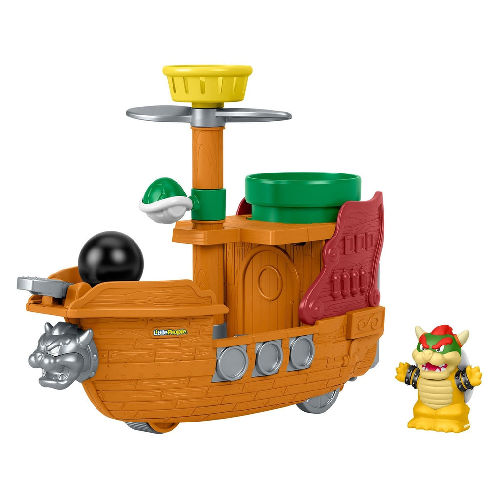 Image produit Mon Mario – Coffret Little People Vaisseau volant de Bowser