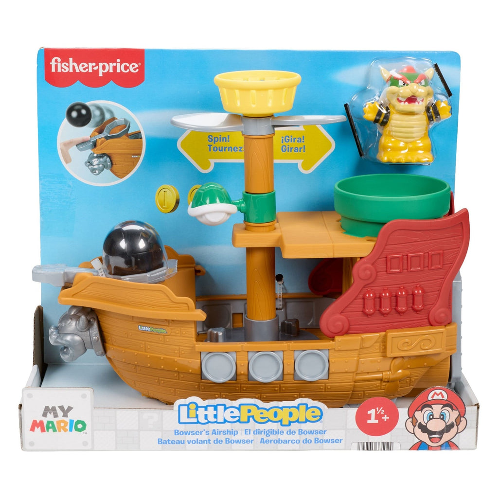 Image produit Mon Mario – Coffret Little People Vaisseau volant de Bowser