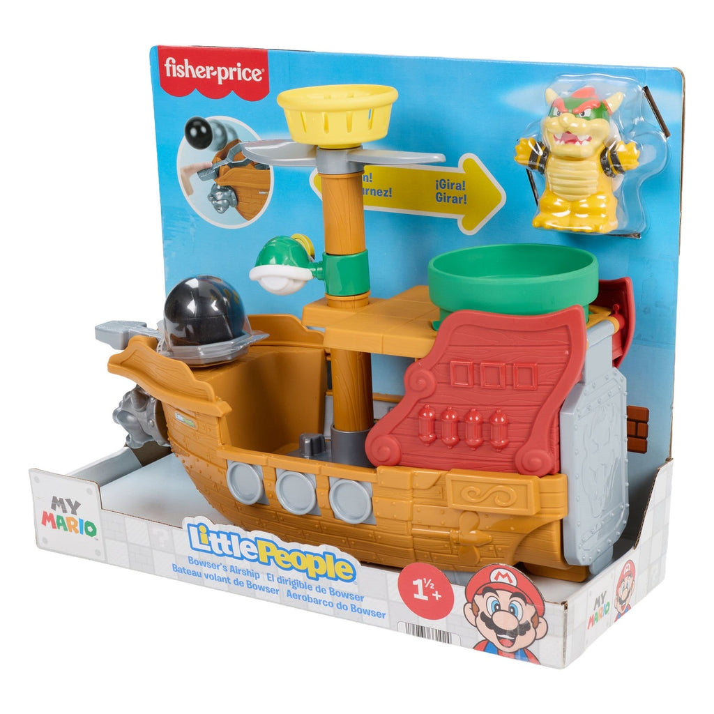 Image produit Mon Mario – Coffret Little People Vaisseau volant de Bowser