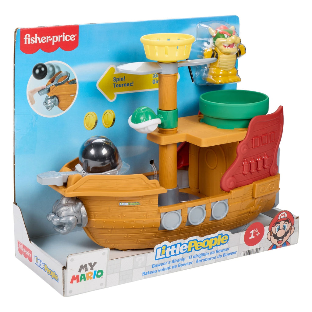 Image produit Mon Mario – Coffret Little People Vaisseau volant de Bowser