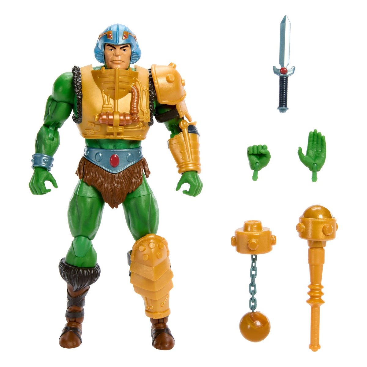 Image produit Masters of the Universe Masterverse Vintage Collection figurine articulée Man-At-Arms 18 cm