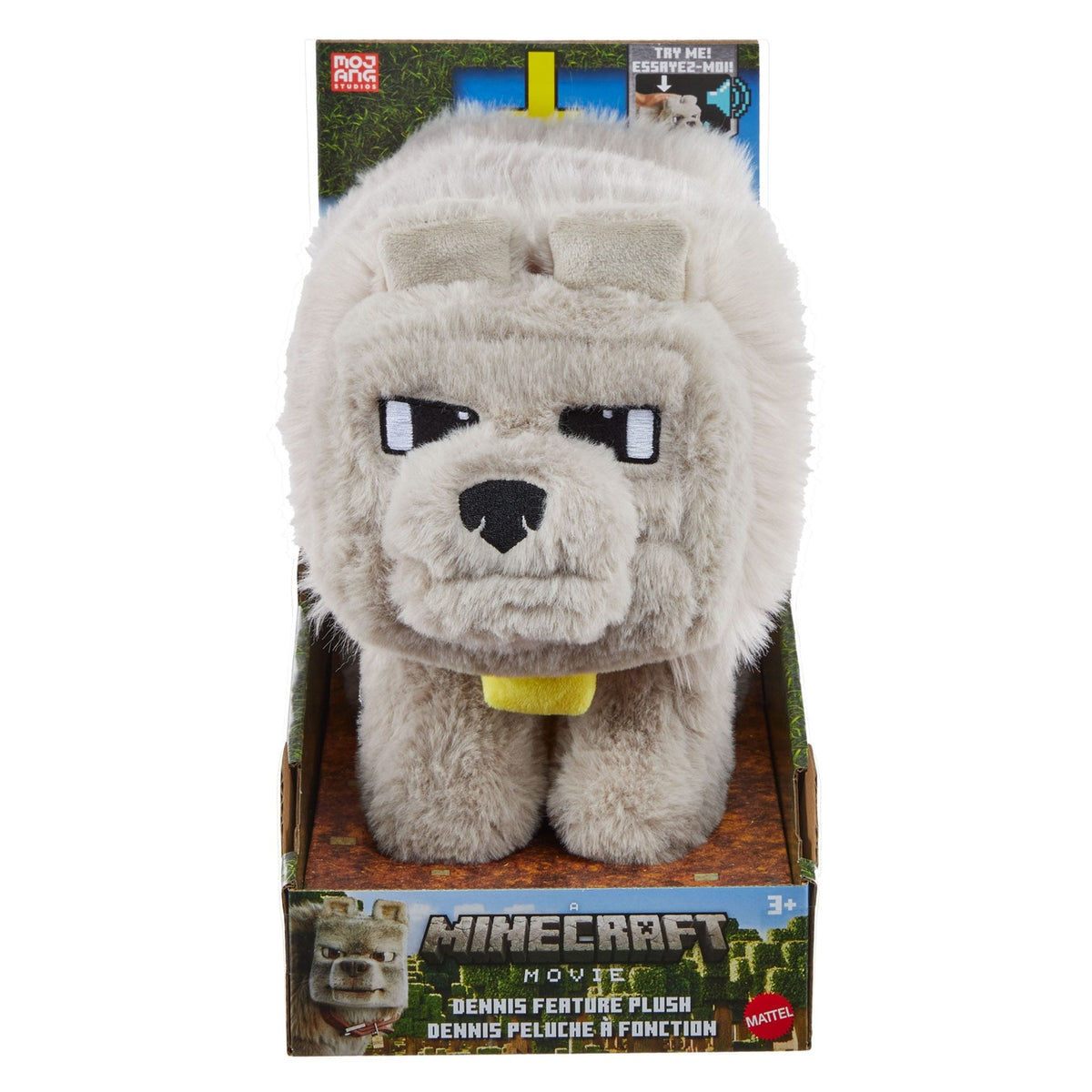 Image produit Une peluche avec son Dennis le loup 20 cm du film Minecraft