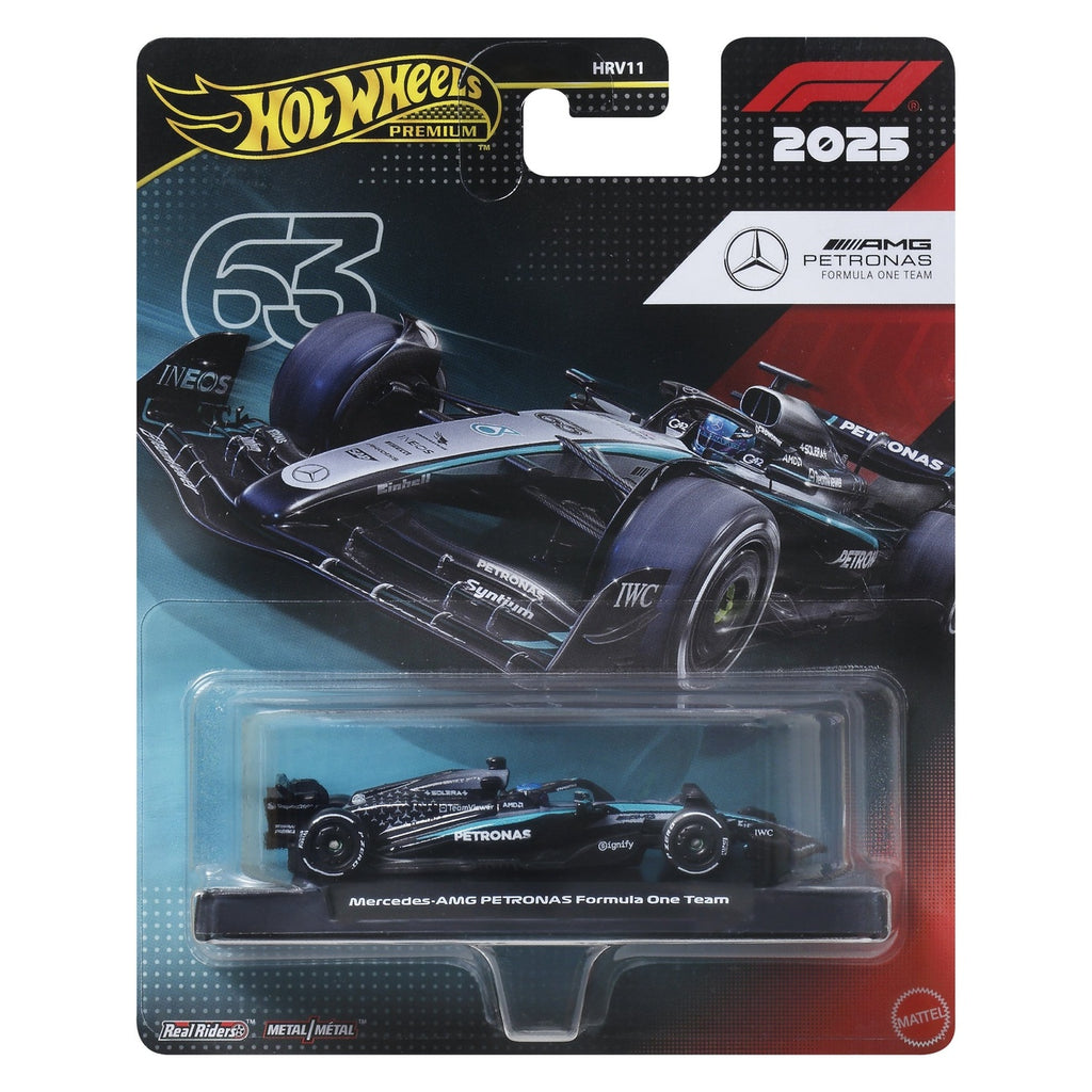 Image produit Formule 1 Hot Wheels véhicule Premium moulé sous pression 1:64 Équipe Mercedes Benz : Pilote 1
