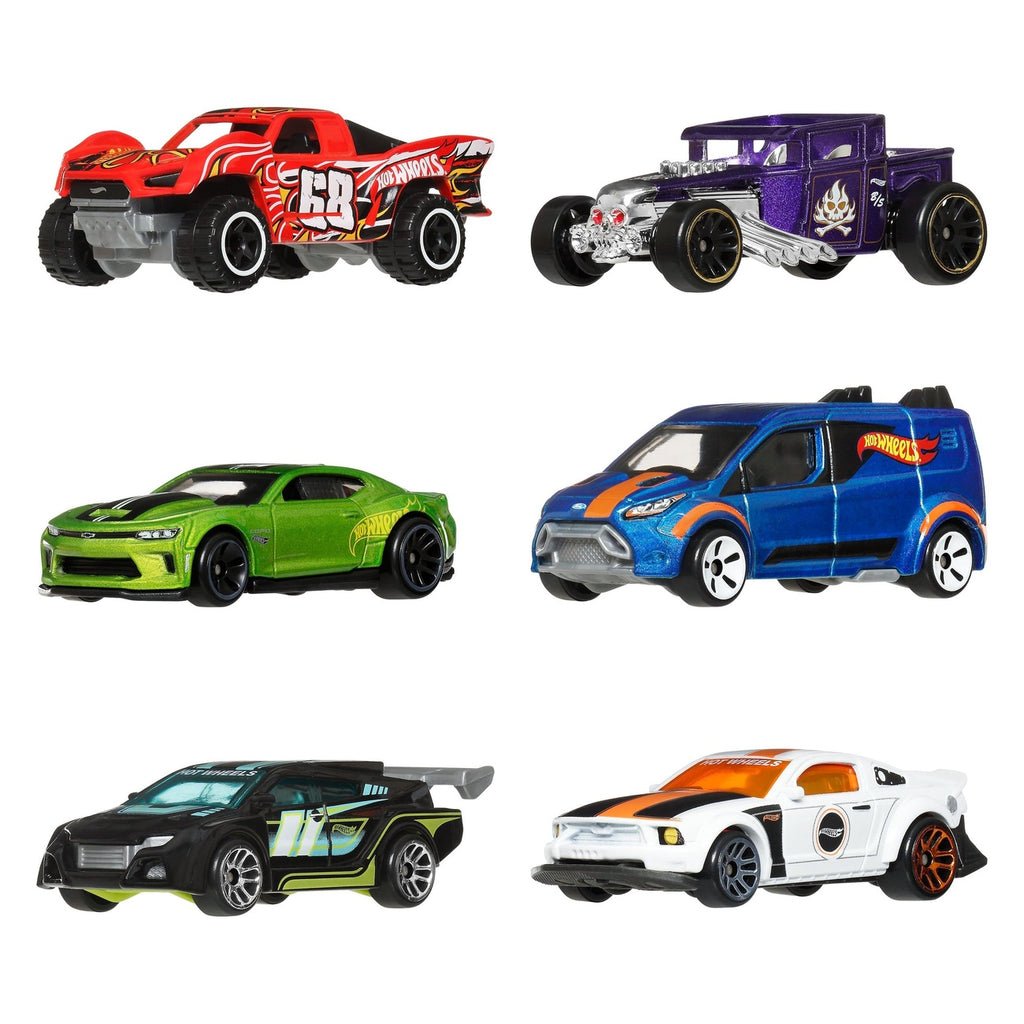 Image produit Hot Wheels Silver Series véhicules moulés sous pression lot de 6 Légendes 1/64