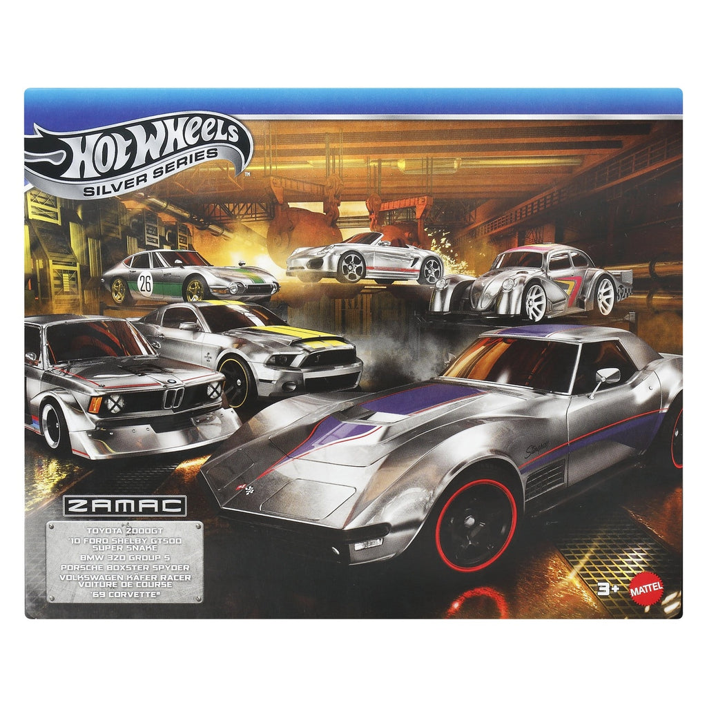 Image produit Hot Wheels Silver Series véhicules moulés sous pression 6-pack 1/64 ZAMAC