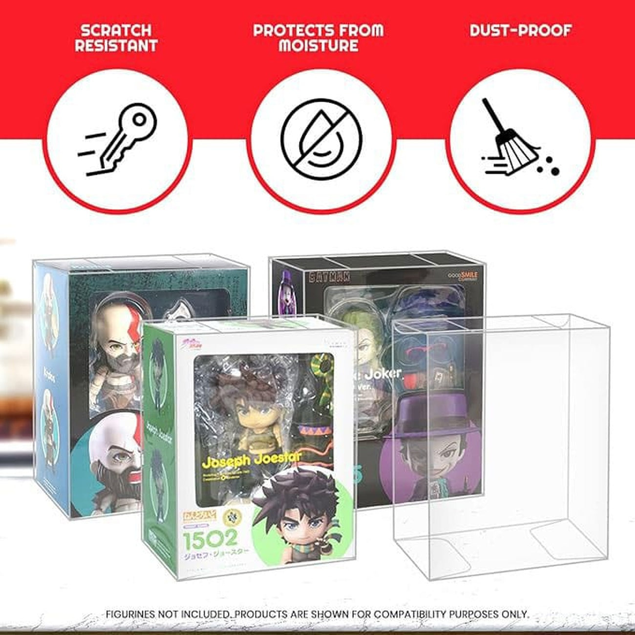 Image produit Boîtier PET lot de 10 pour figurines articulées Nendoroid