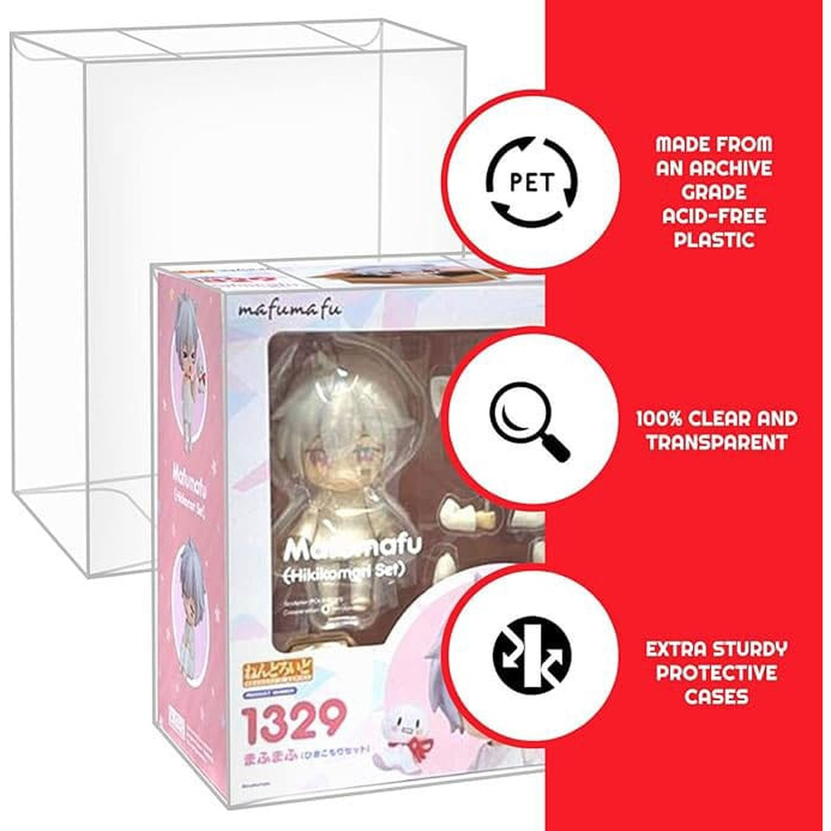 Image produit Boîtier PET lot de 10 pour figurines articulées Nendoroid