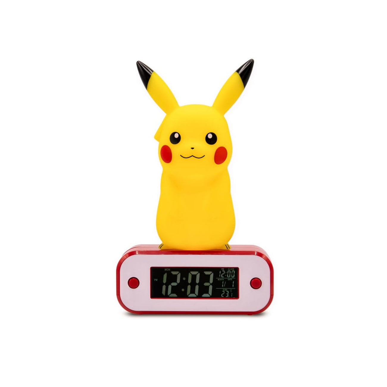 Image produit Réveil Pokémon avec fonction lumineuse Pikachu 18 cm