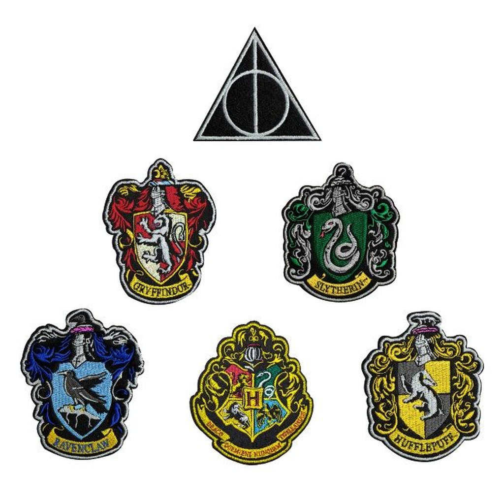 Image produit Harry Potter Lot de 6 écussons Blasons des Maisons