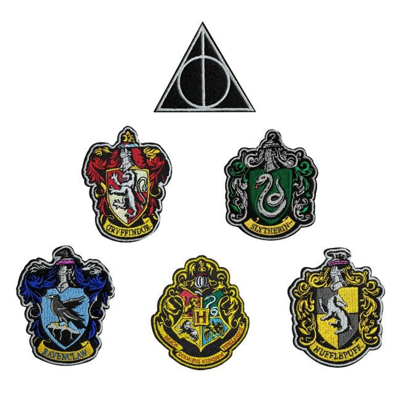 Image produit Harry Potter Lot de 6 écussons Blasons des Maisons