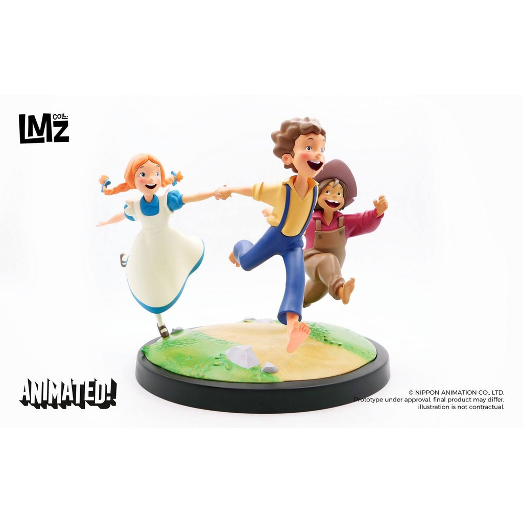 Image produit Les Aventures de Tom Sawyer Animated! Statue Tom, Huck & Becky 23 cm