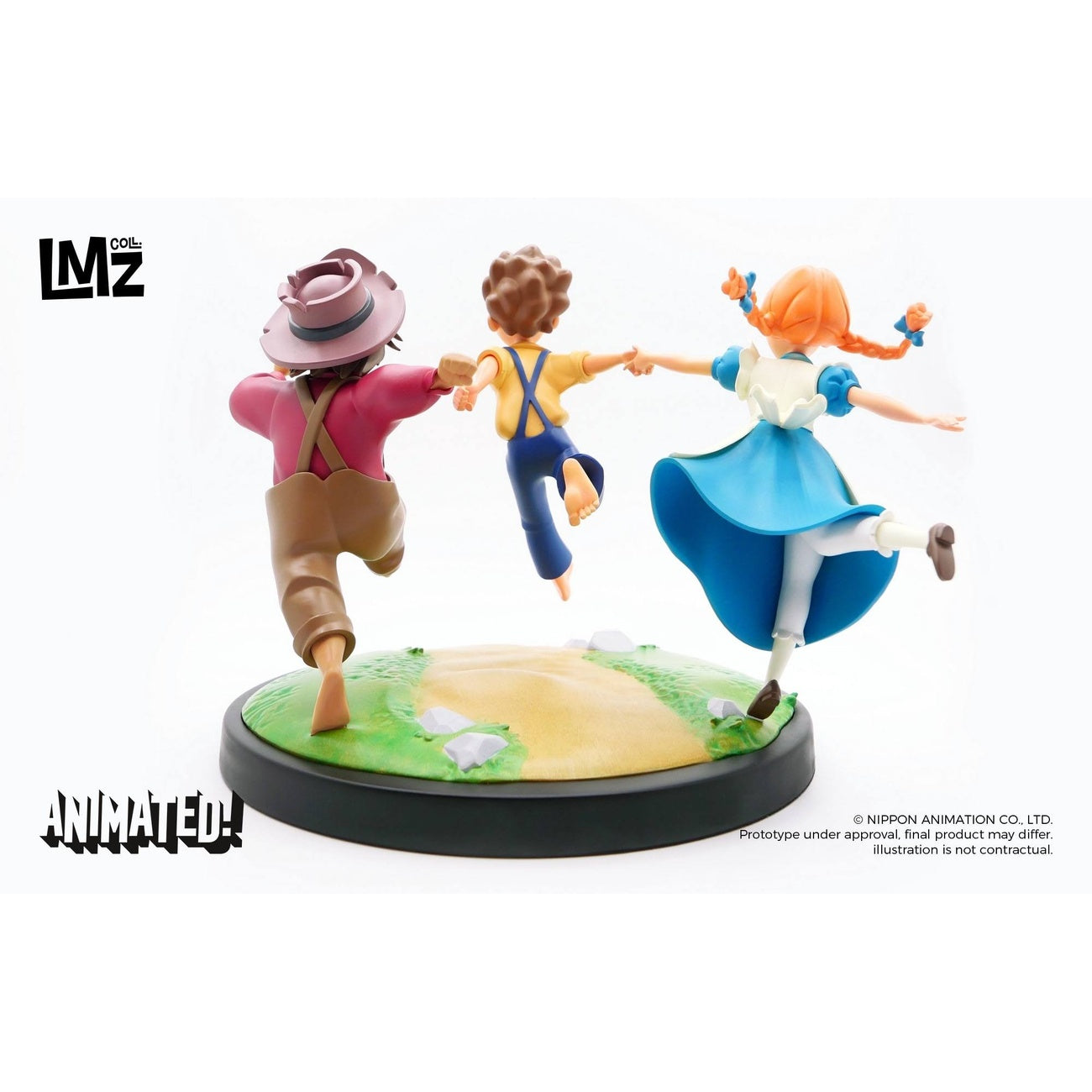 Image produit Les Aventures de Tom Sawyer Animated! Statue Tom, Huck & Becky 23 cm