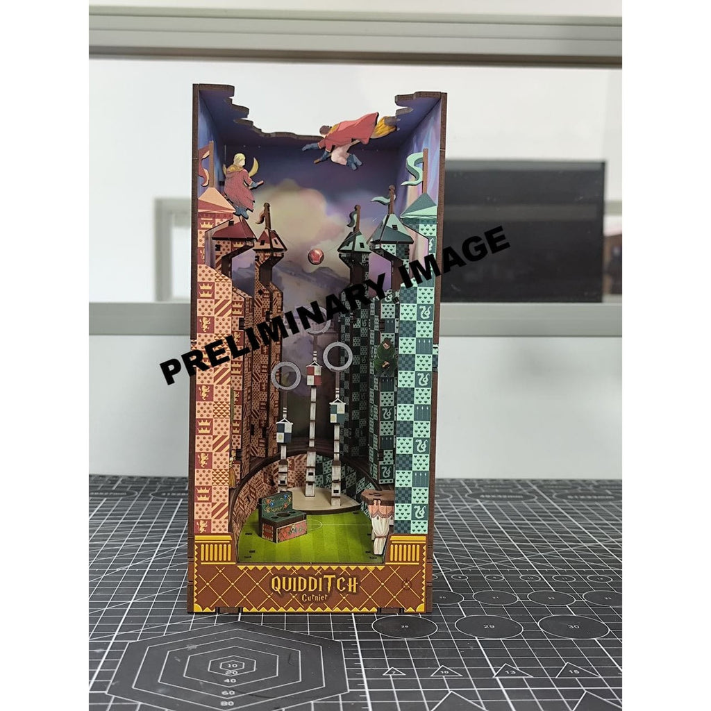 Image produit Harry Potter Tiny Adventures Book Nook Mini-Diorama Terrain de Quidditch 23 cm