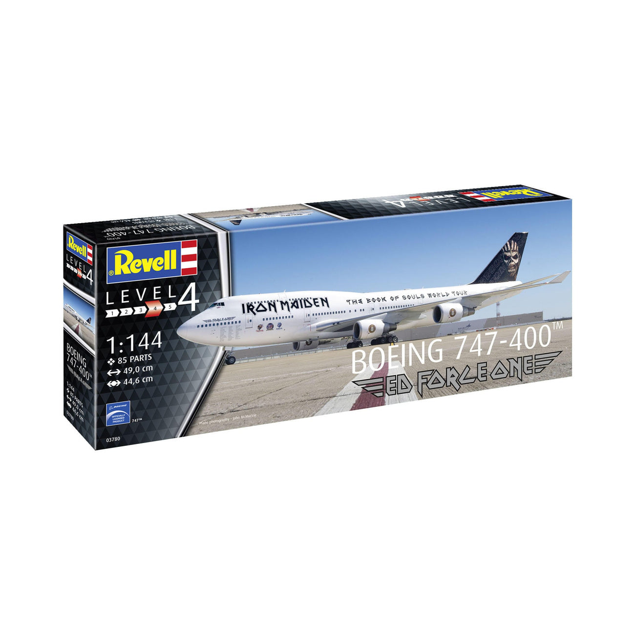 Product image Iron Maiden Model Kit 1/144 Boeing 747-400 "Ed Force One" 49 cm