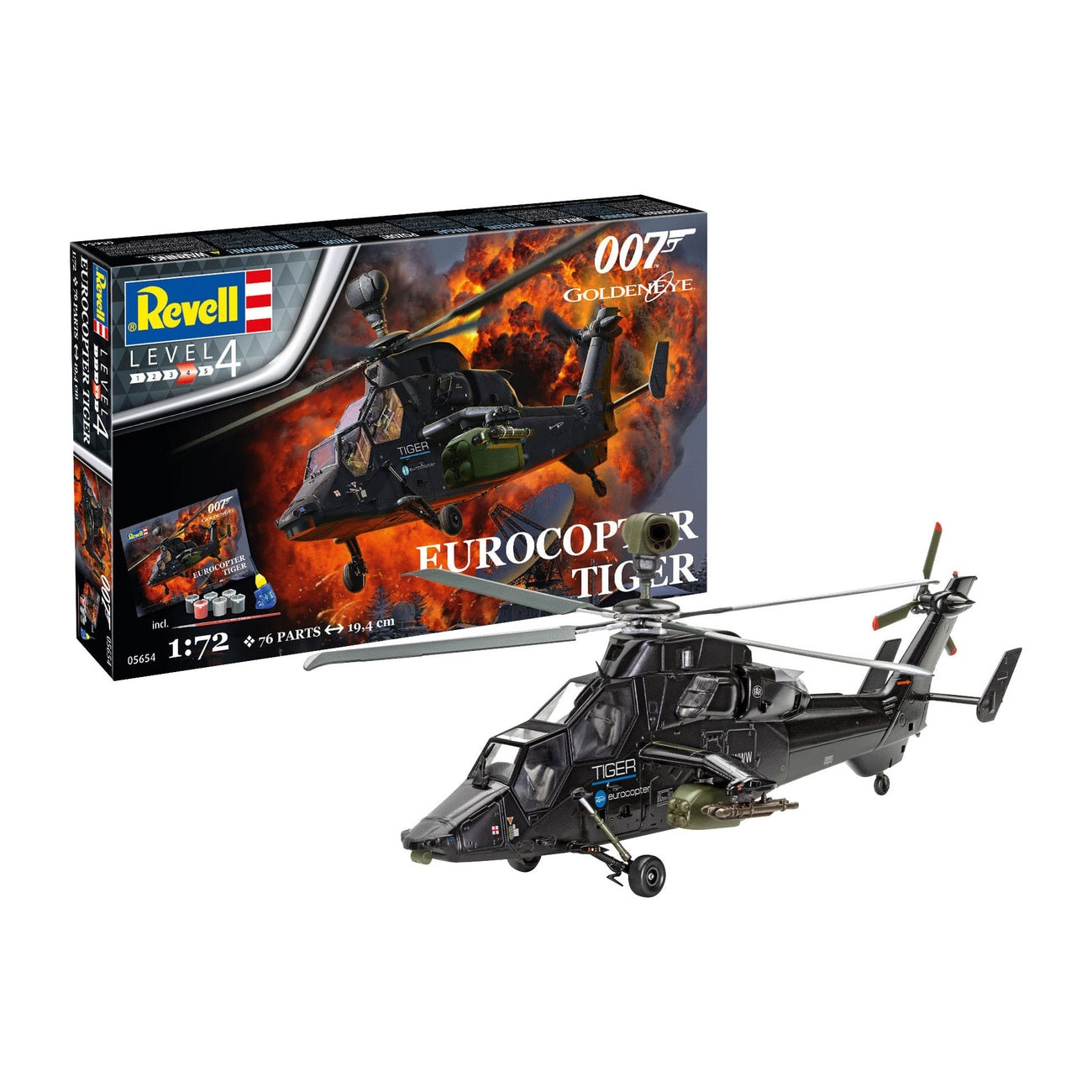 Image produit James Bond Coffret maquette 1/72 Eurocopter Tigre (GoldenEye)
