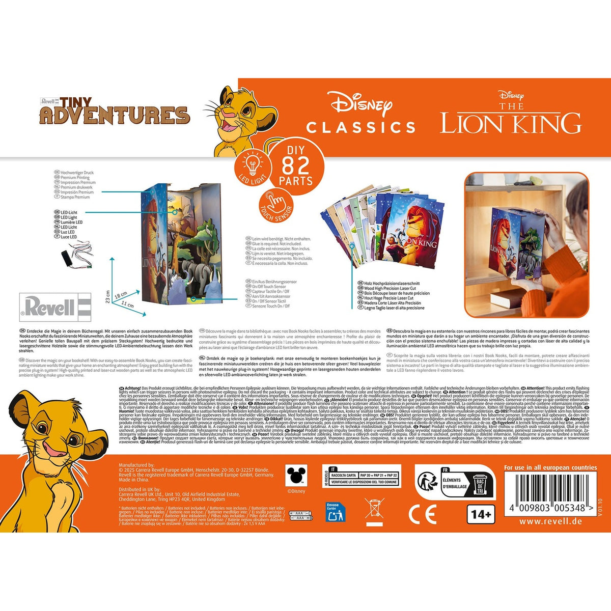 Image produit Disney Tiny Adventures Book Nook Mini-Diorama Le Roi Lion 23 cm