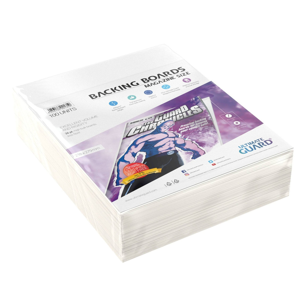 Image produit Ultimate Guard Comic Backing Boards (100) - Format Magazine