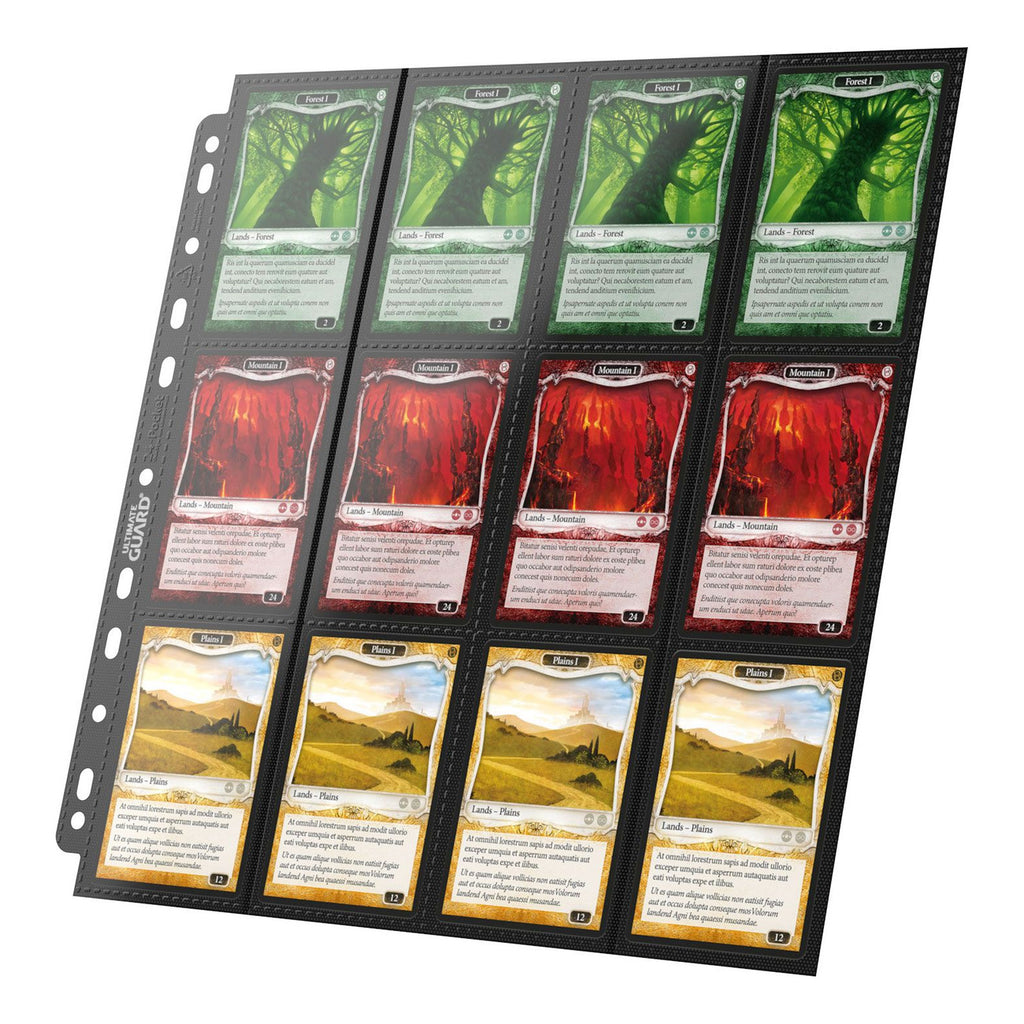 Product image Ultimate Guard 24-Pocket QuadRow Pages Side-Loading (10) - Black