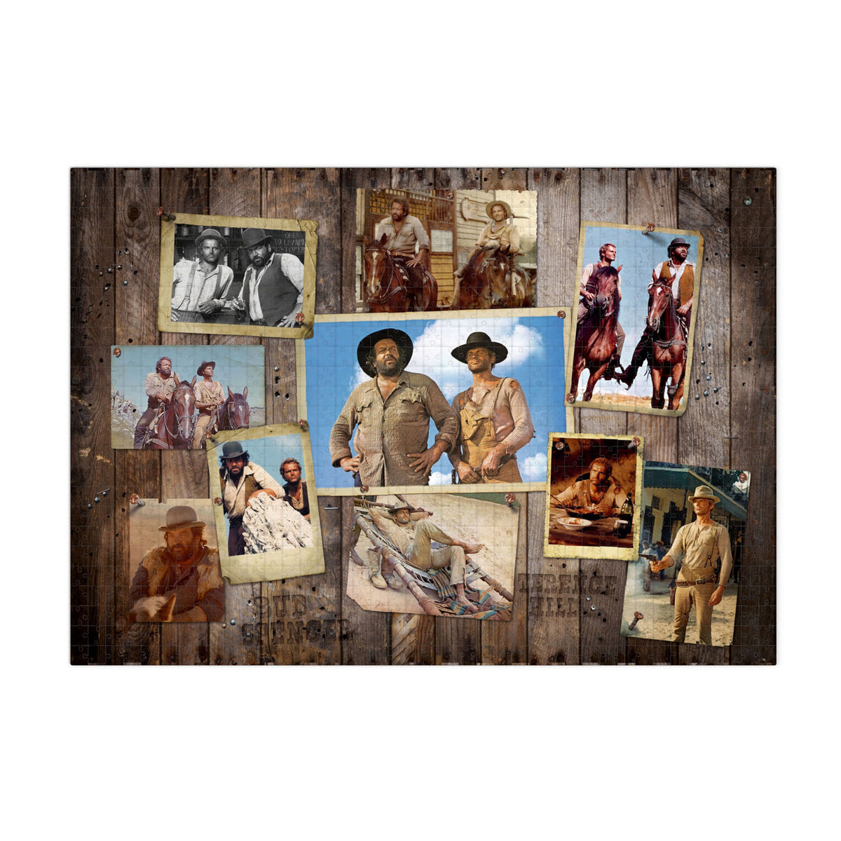 Image produit Bud Spencer & Terence Hill Puzzle Mur de photos western (1000 pièces)
