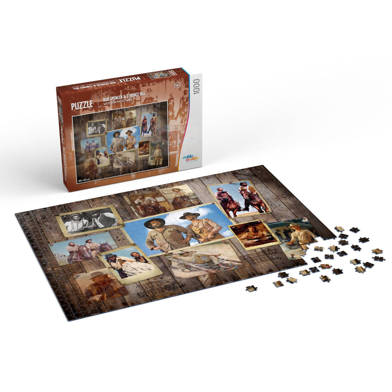 Image produit Bud Spencer & Terence Hill Puzzle Mur de photos western (1000 pièces)