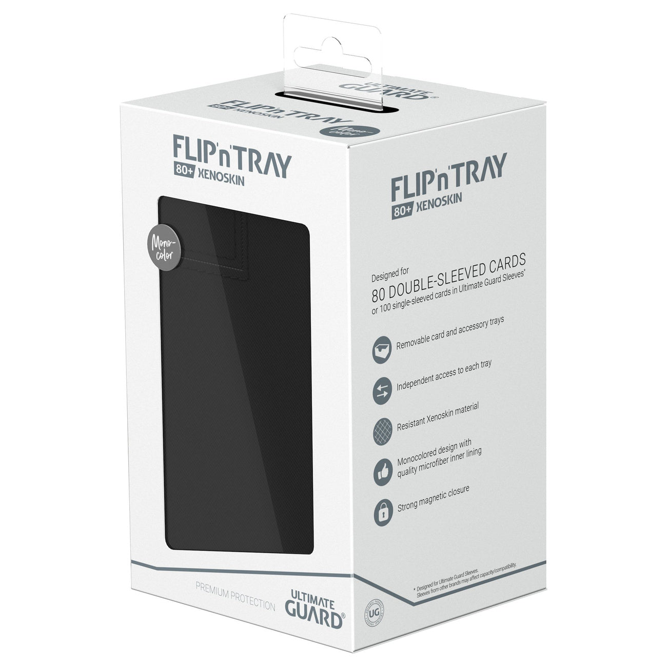 Image produit Ultimate Guard Flip'n'Tray 80+ Xenoskin - Noir