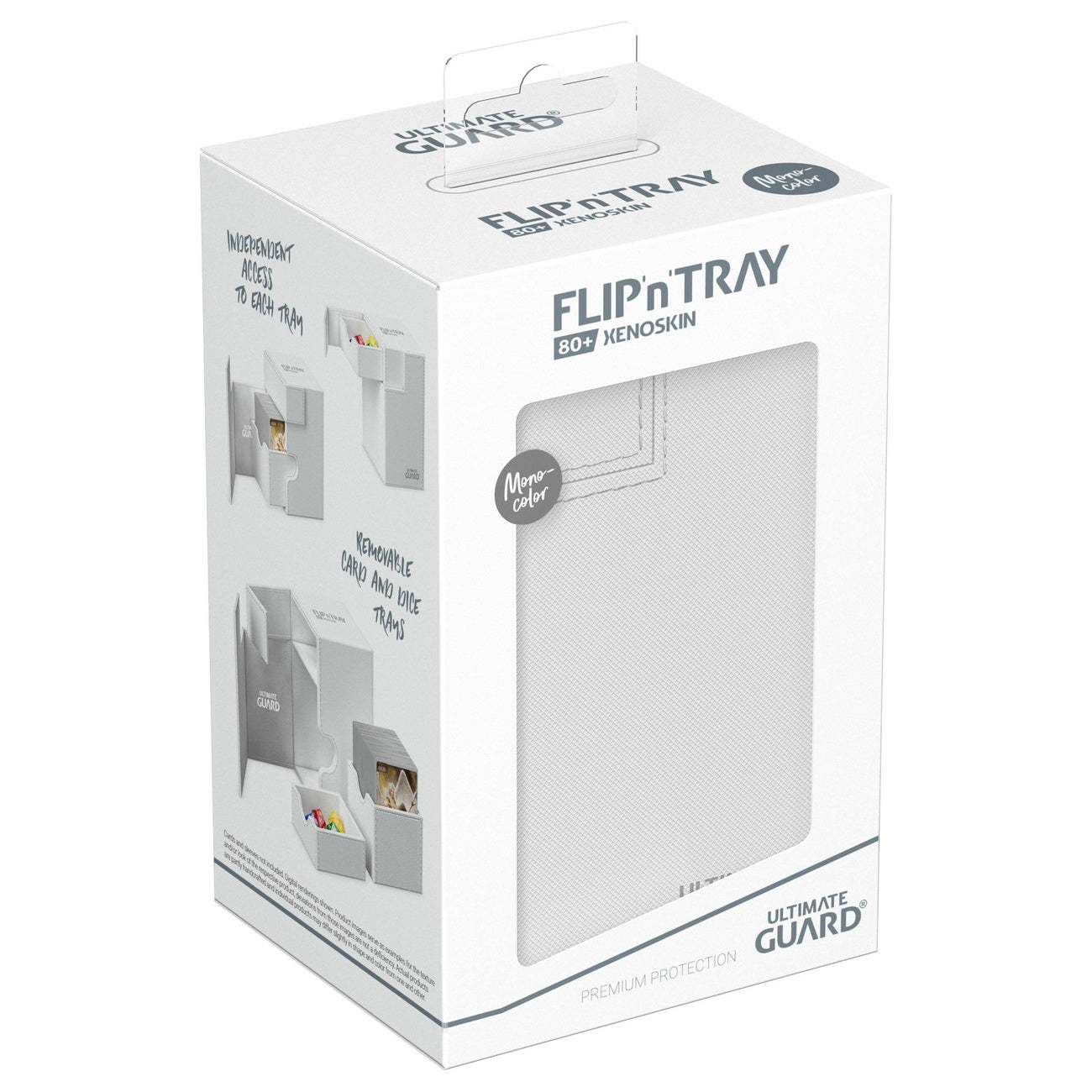 Image produit Ultimate Guard Flip'n'Tray 80+ Xenoskin - Blanc