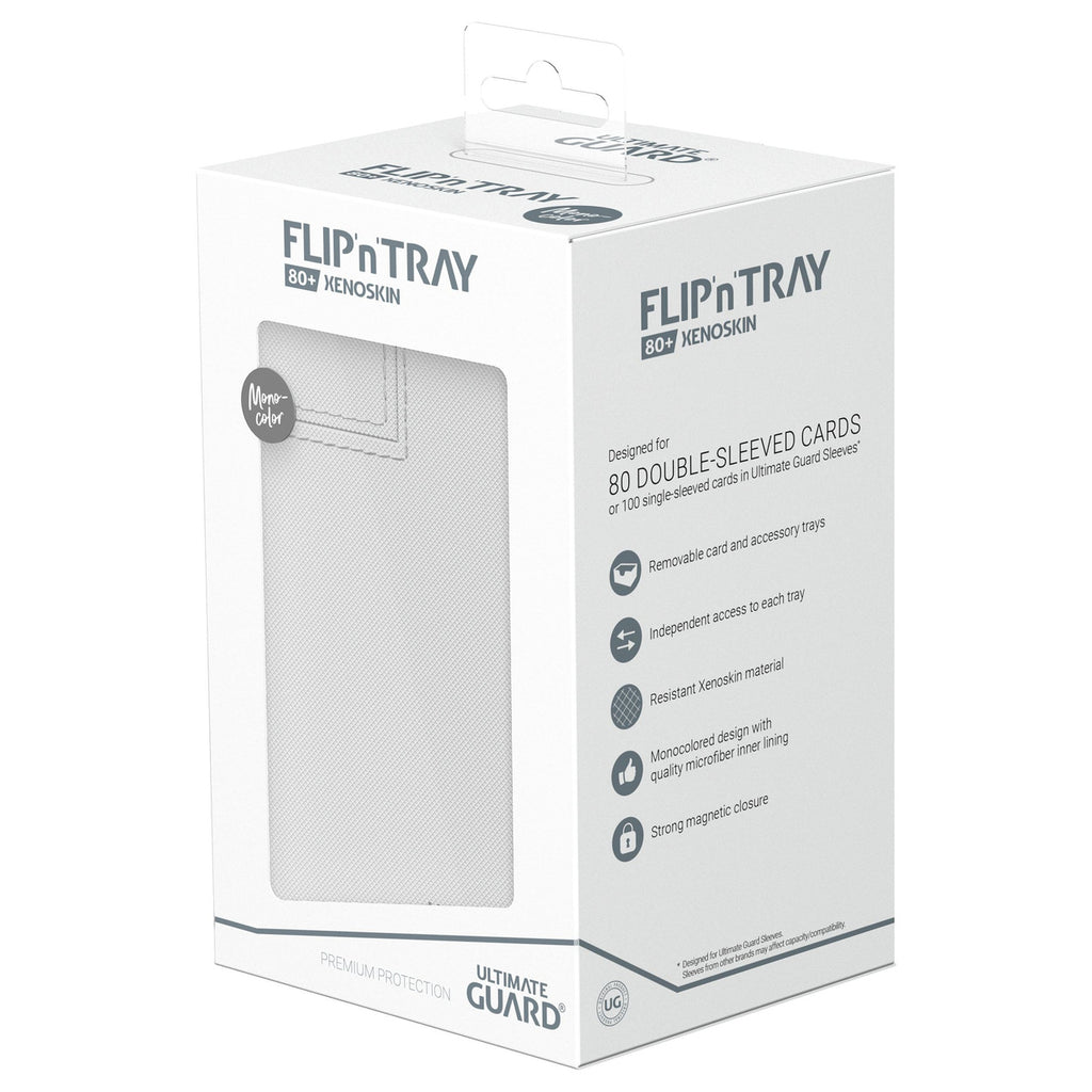 Image produit Ultimate Guard Flip'n'Tray 80+ Xenoskin - Blanc