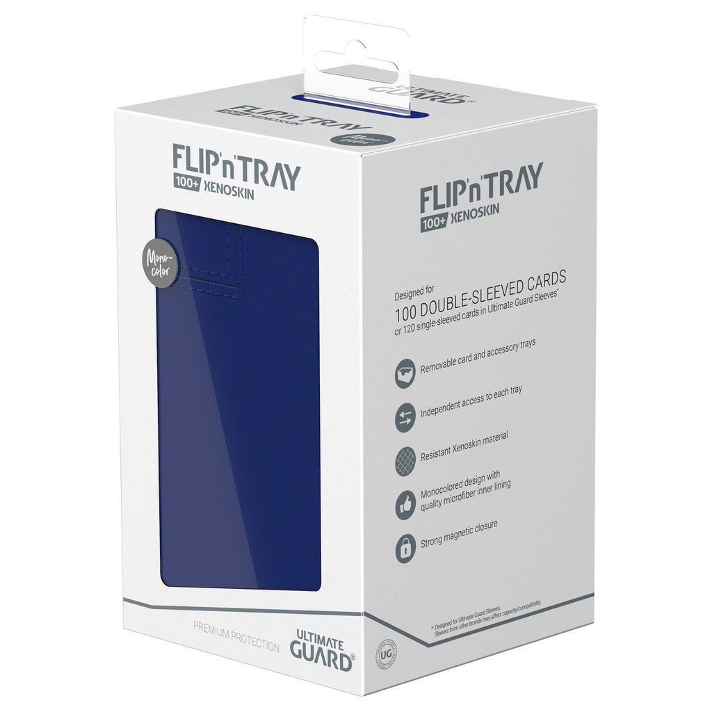 Image produit Ultimate Guard Flip'n'Tray 100+ Xenoskin - Bleu