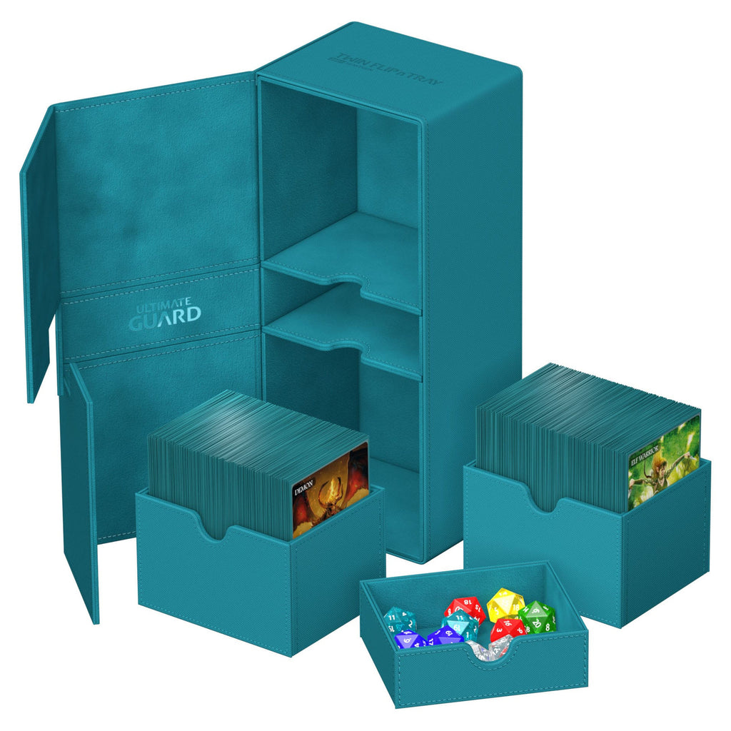 Product image Ultimate Guard Twin Flip'n'Tray 266+ Xenoskin - Petrol