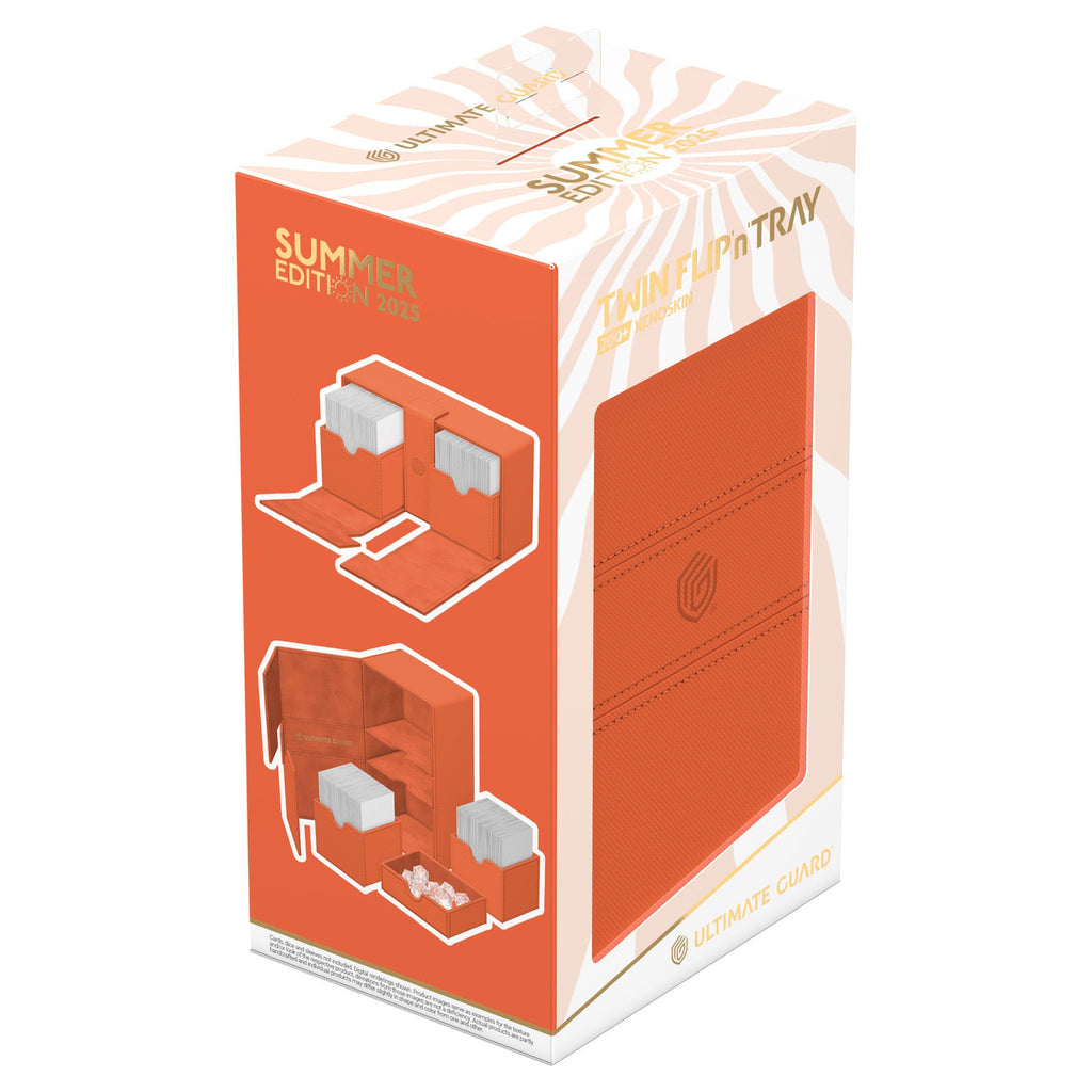 Image produit Ultimate Guard Twin Flip'n'Tray 200+ Xenoskin "Summer Edition 2025" - Peach