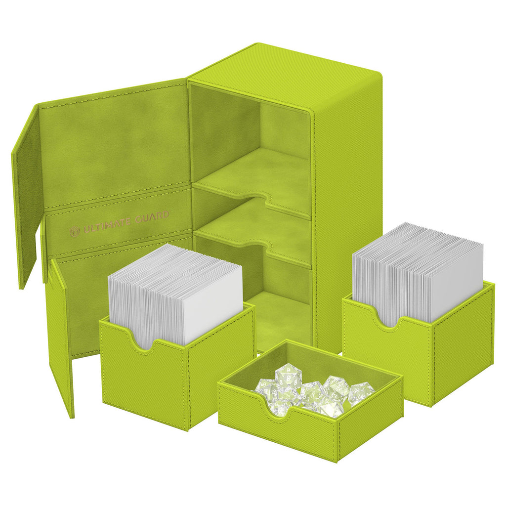 Image produit Ultimate Guard Twin Flip'n'Tray 200+ Xenoskin "Summer Edition 2025" - Lime