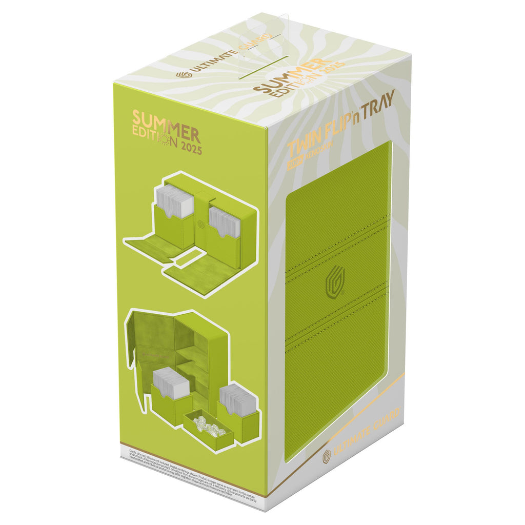 Image produit Ultimate Guard Twin Flip'n'Tray 200+ Xenoskin "Summer Edition 2025" - Lime