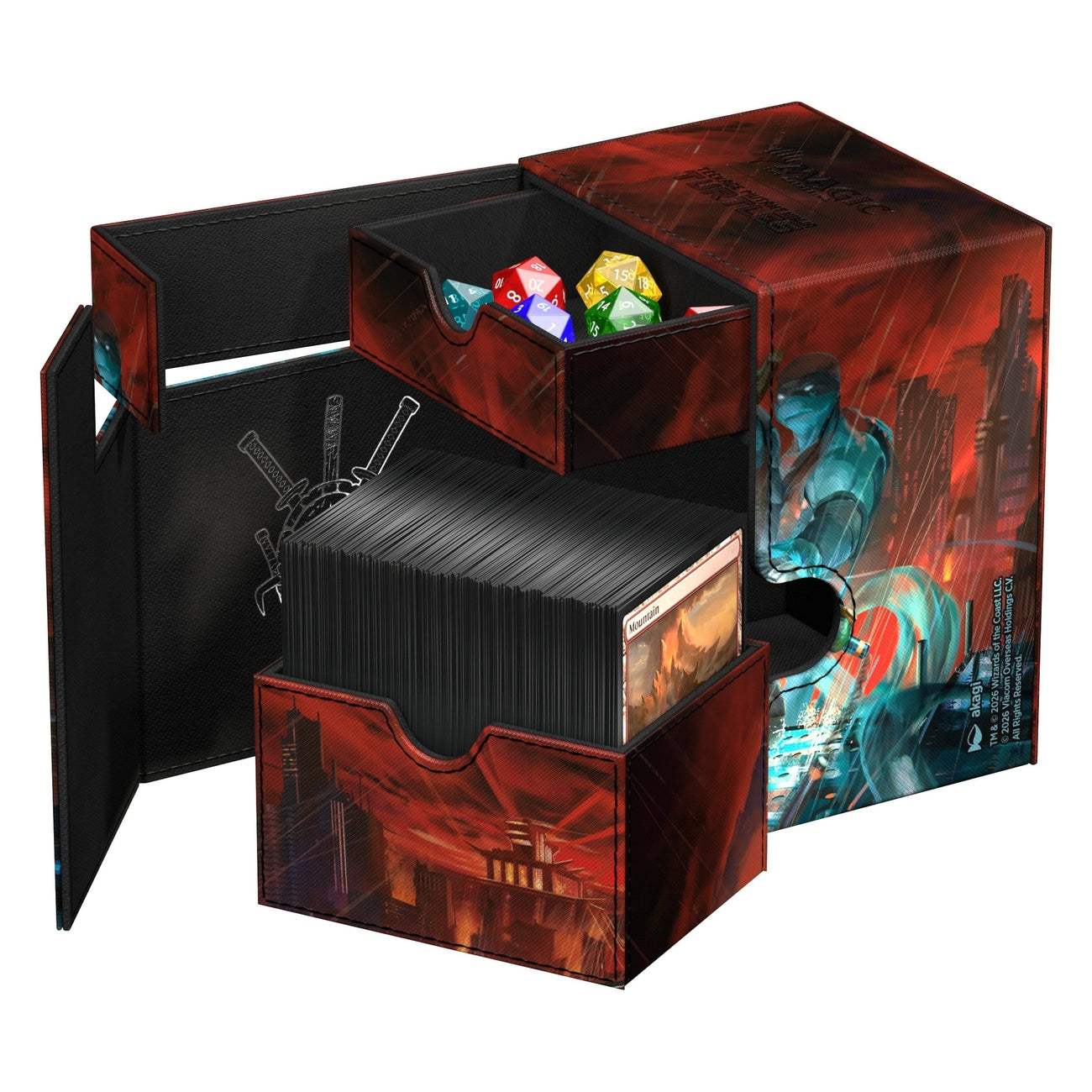 Image produit Ultimate Guard Flip'n'Tray 133+ Xenoskin Magic: The Gathering | Tortues Ninja - The Last Ronin