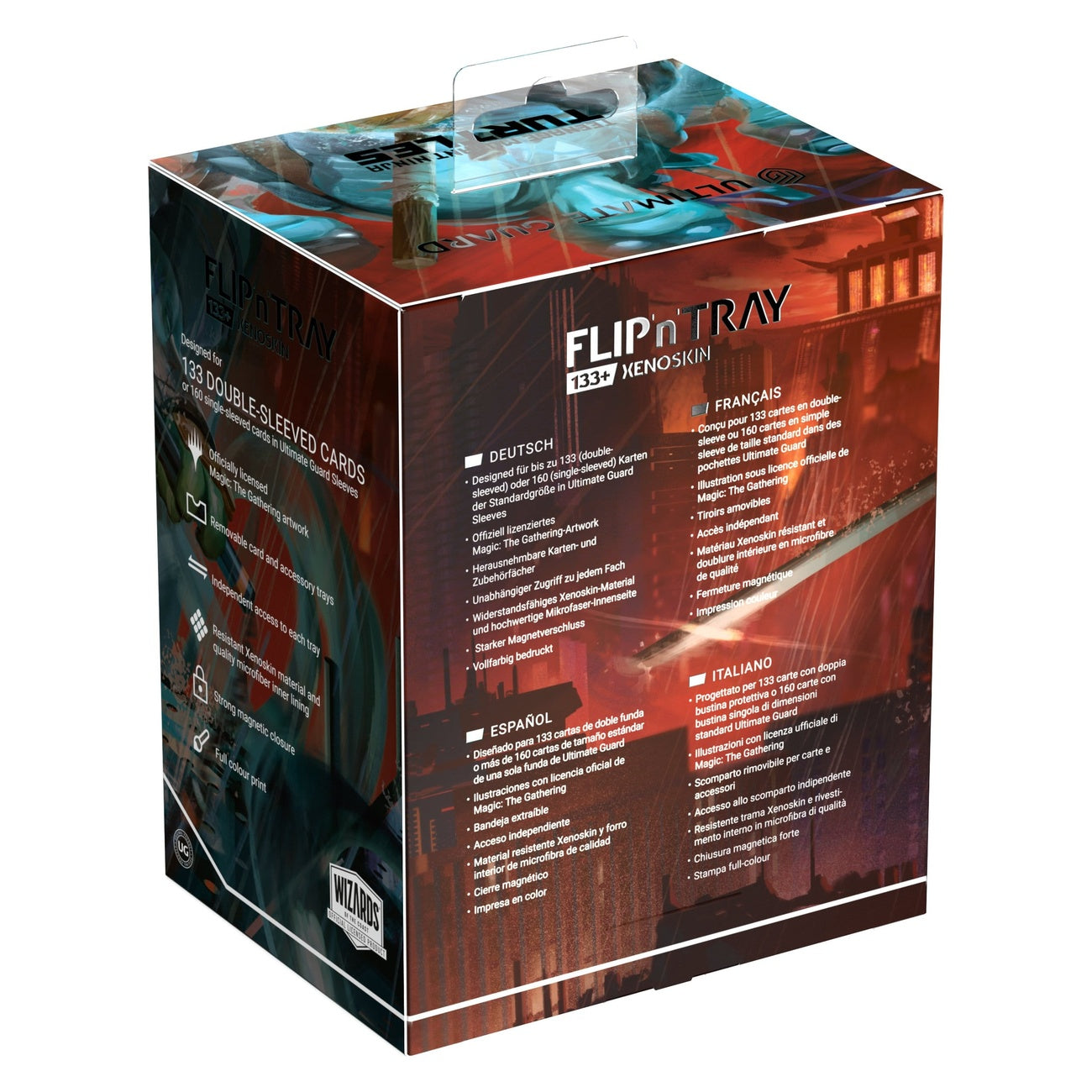 Image produit Ultimate Guard Flip'n'Tray 133+ Xenoskin Magic: The Gathering | Tortues Ninja - The Last Ronin