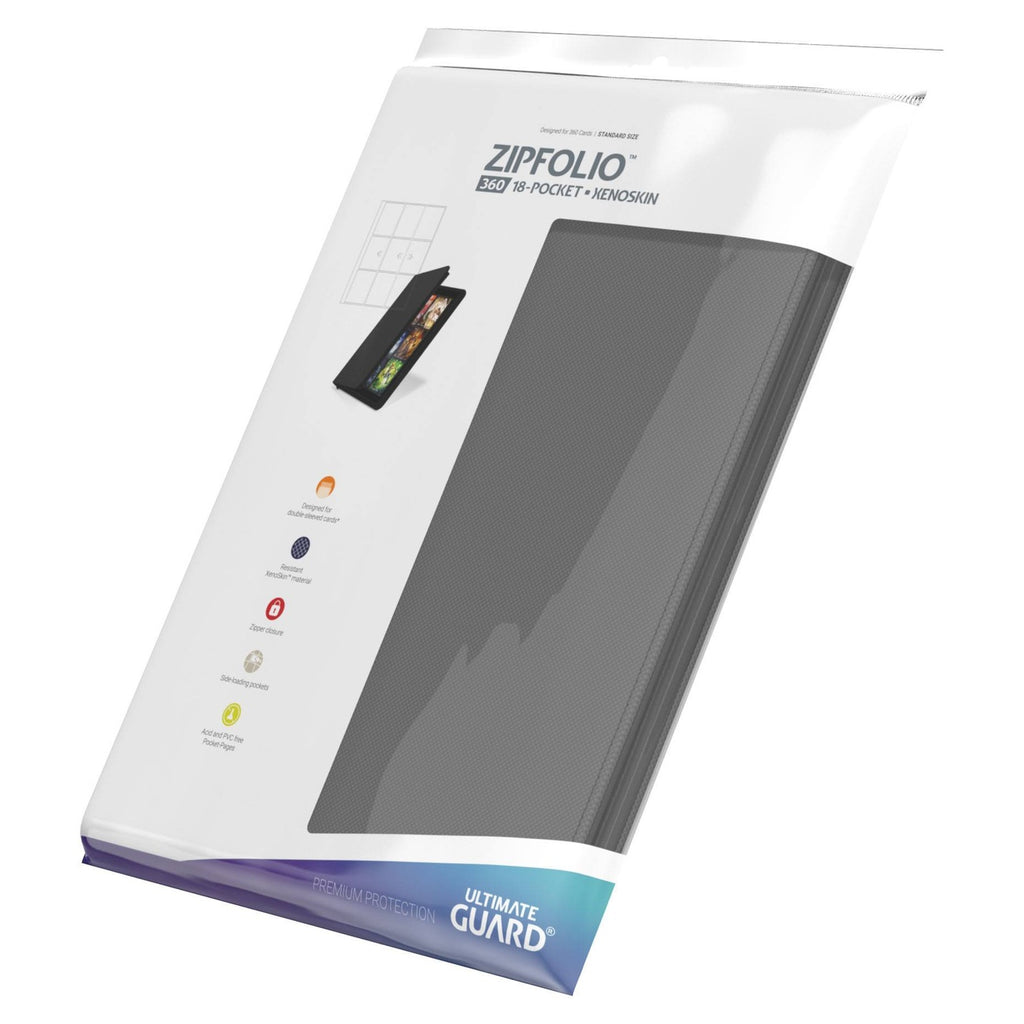 Image produit Ultimate Guard Zipfolio 360 à 18 pochettes Xenoskin - Gris