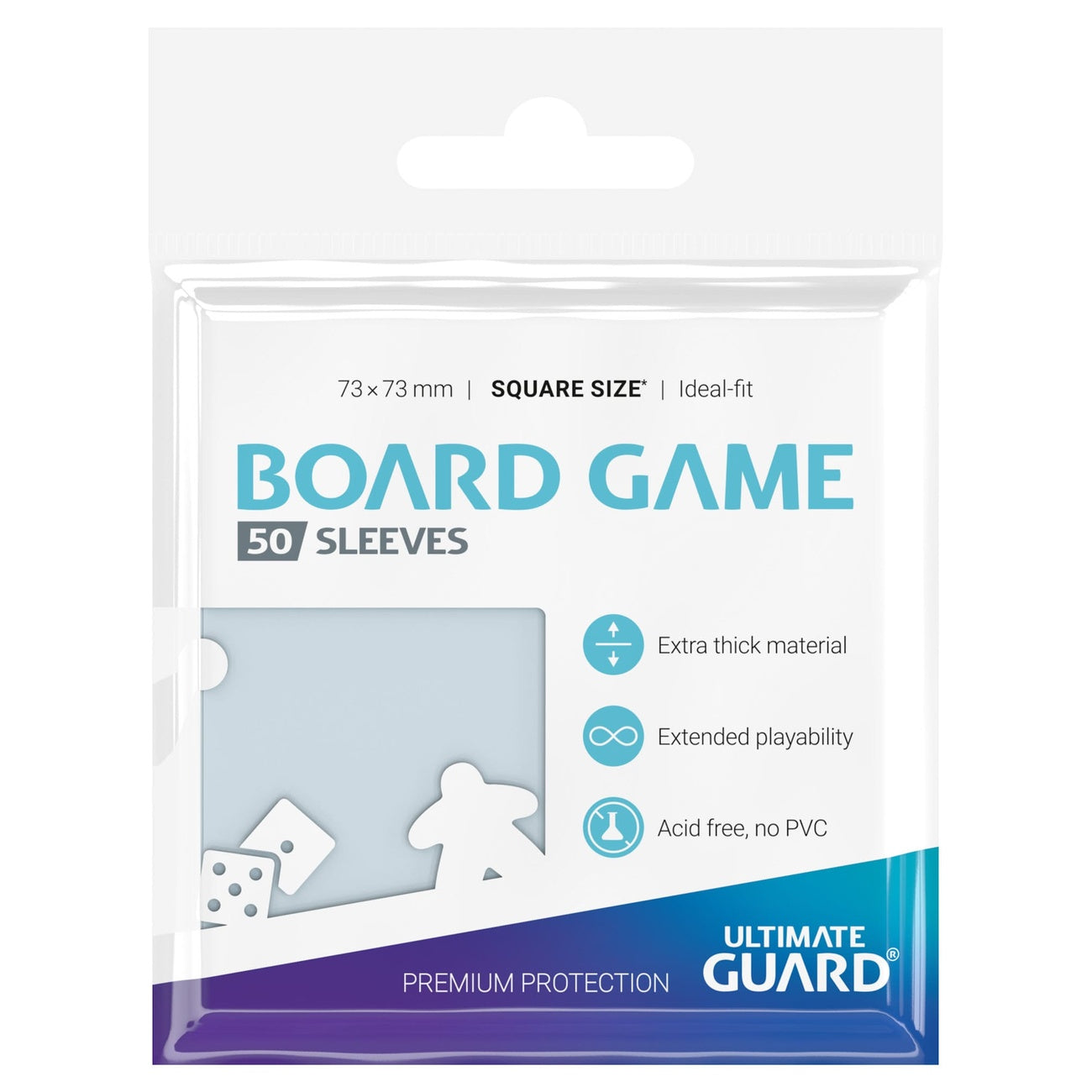 Image produit Ultimate Guard Protège-cartes pour jeux de société (50) - Carré