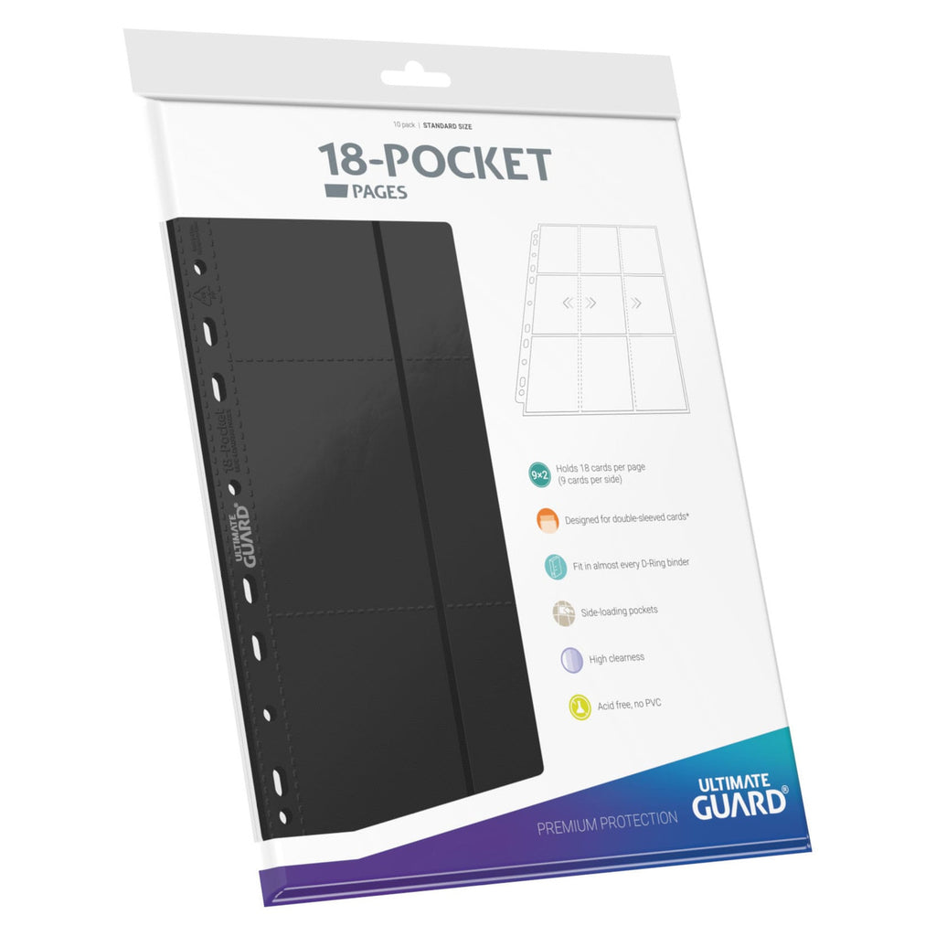 Product image Ultimate Guard 18-Pocket Pages Side-Loading (10) - Black