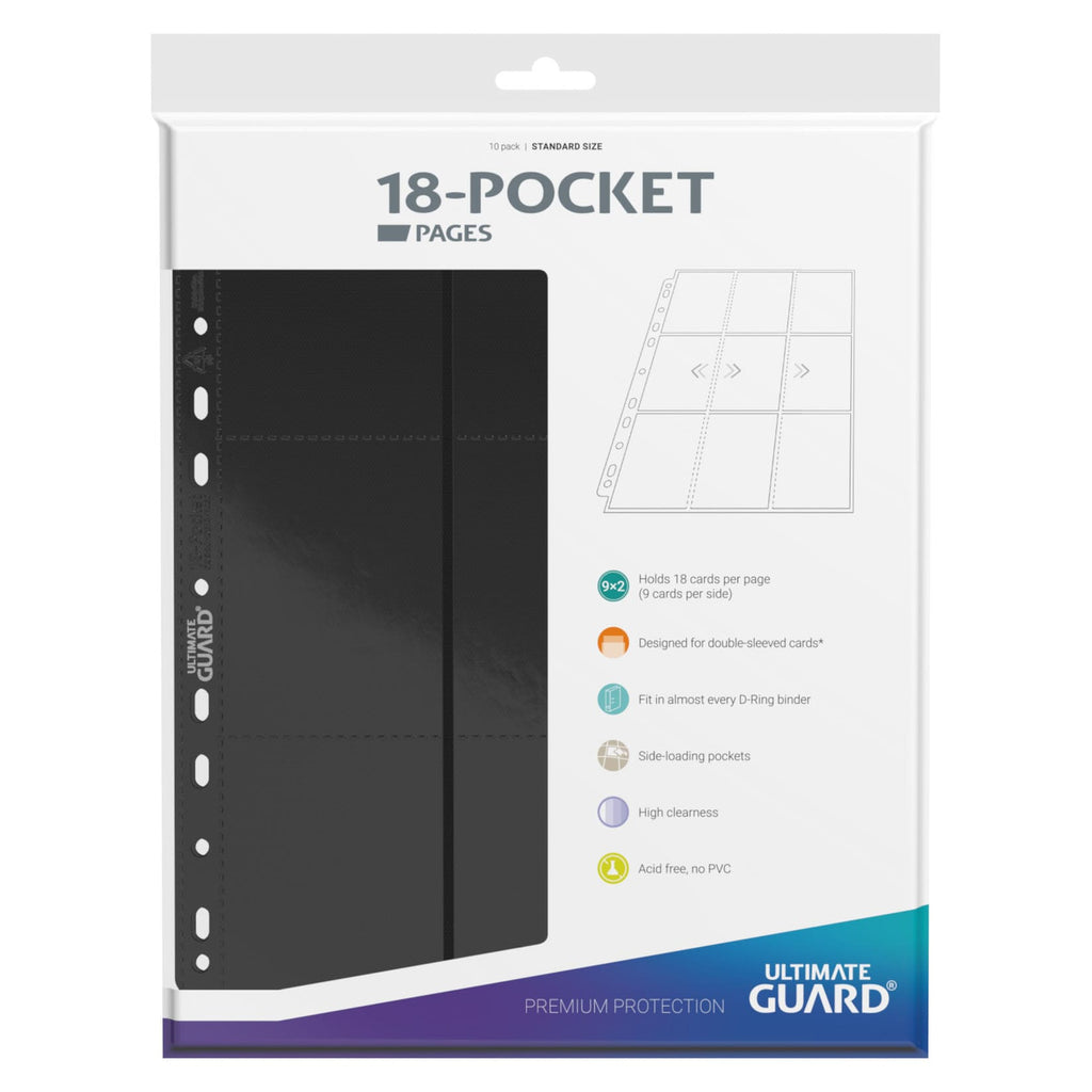 Product image Ultimate Guard 18-Pocket Pages Side-Loading (10) - Black