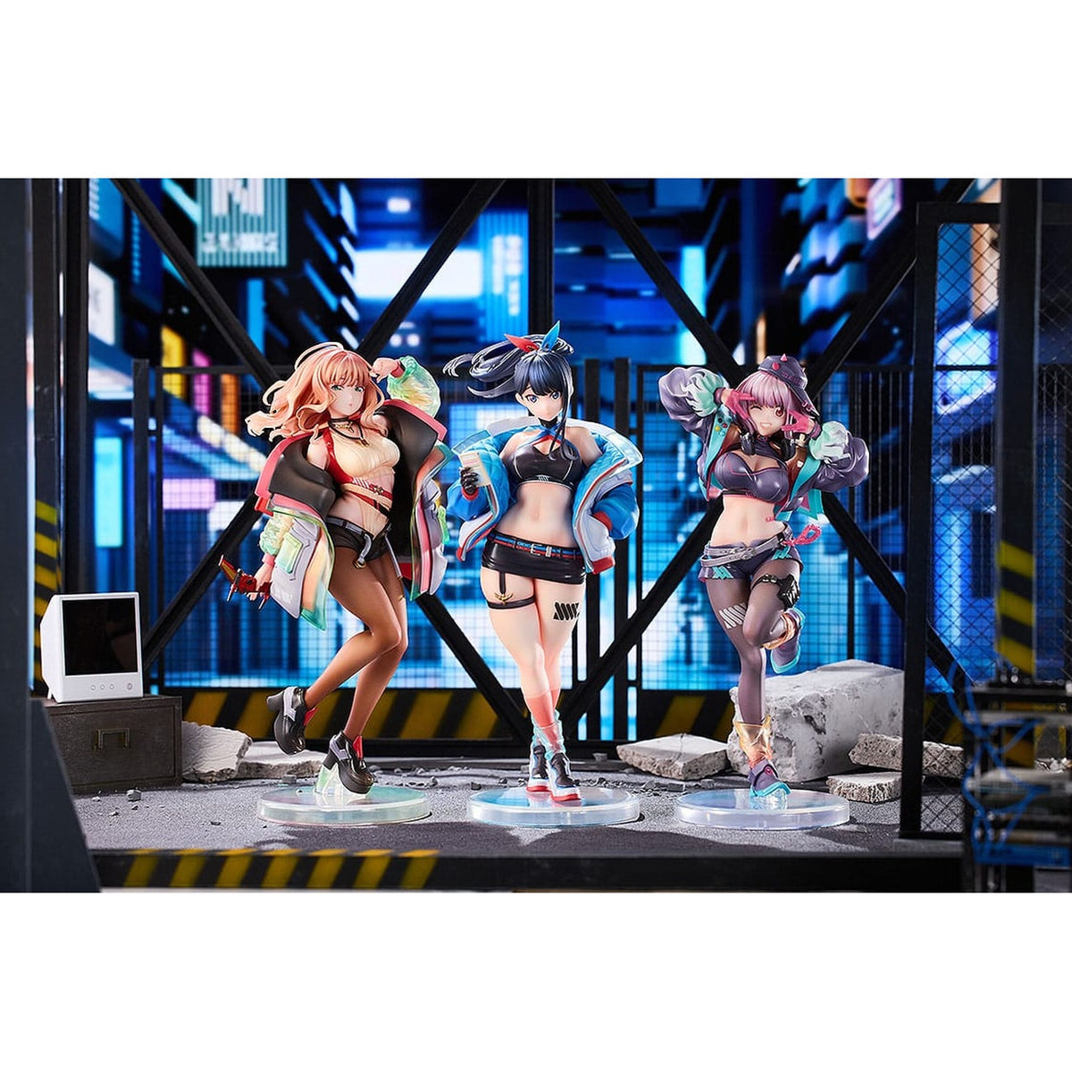 Image produit Gridman Universe Statuettes PVC Lot de 3 1/7 Rikka Takarada, Akane Shinjo, Yume Minami : Dreamy Divas Ver.
