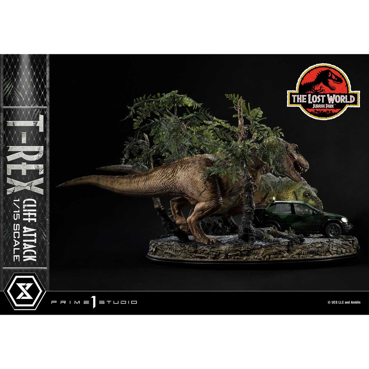 Image produit Jurassic World : Le Monde perdu Statue 1/15 Attaque du T-Rex sur la falaise 53 cm