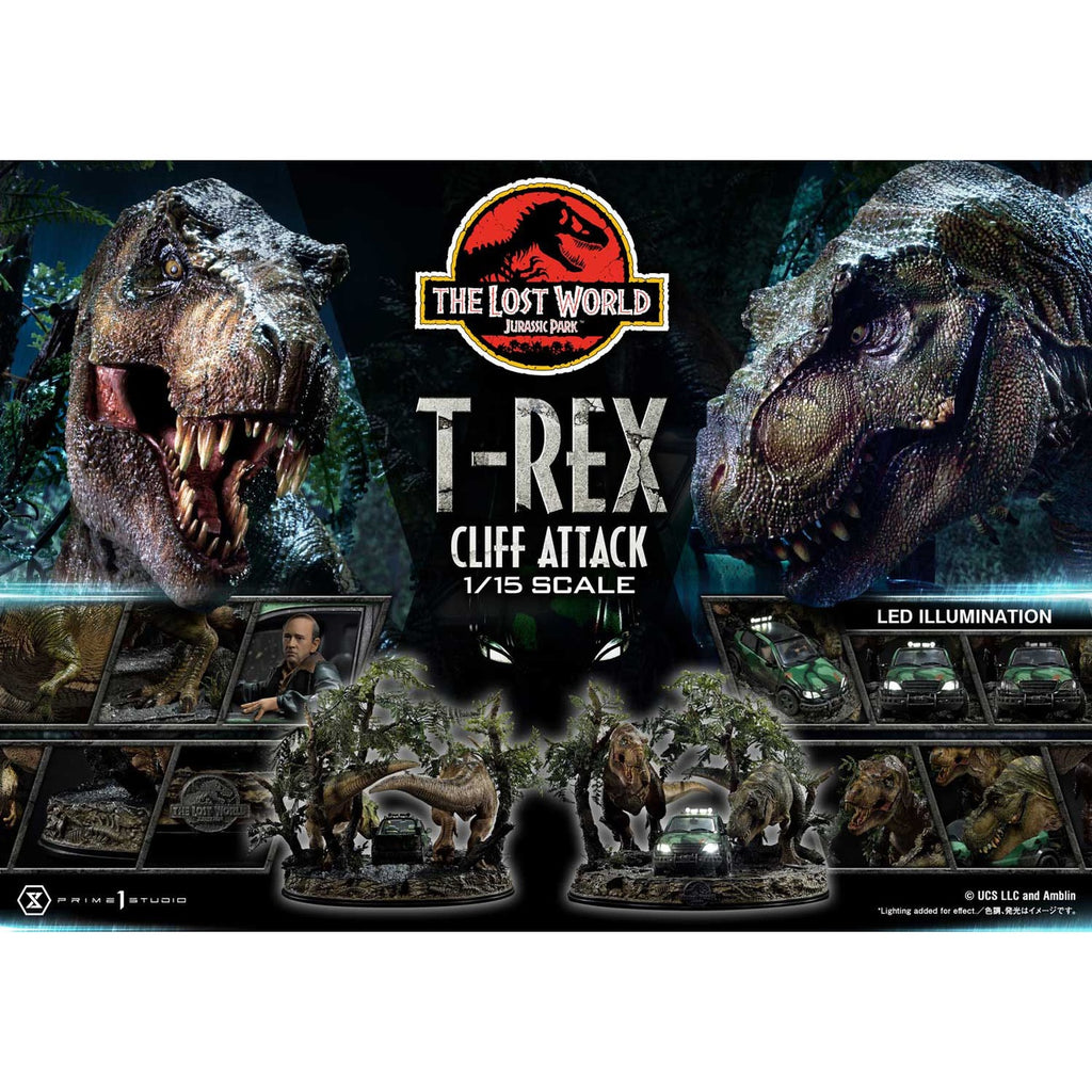 Image produit Jurassic World : Le Monde perdu Statue 1/15 Attaque du T-Rex sur la falaise 53 cm