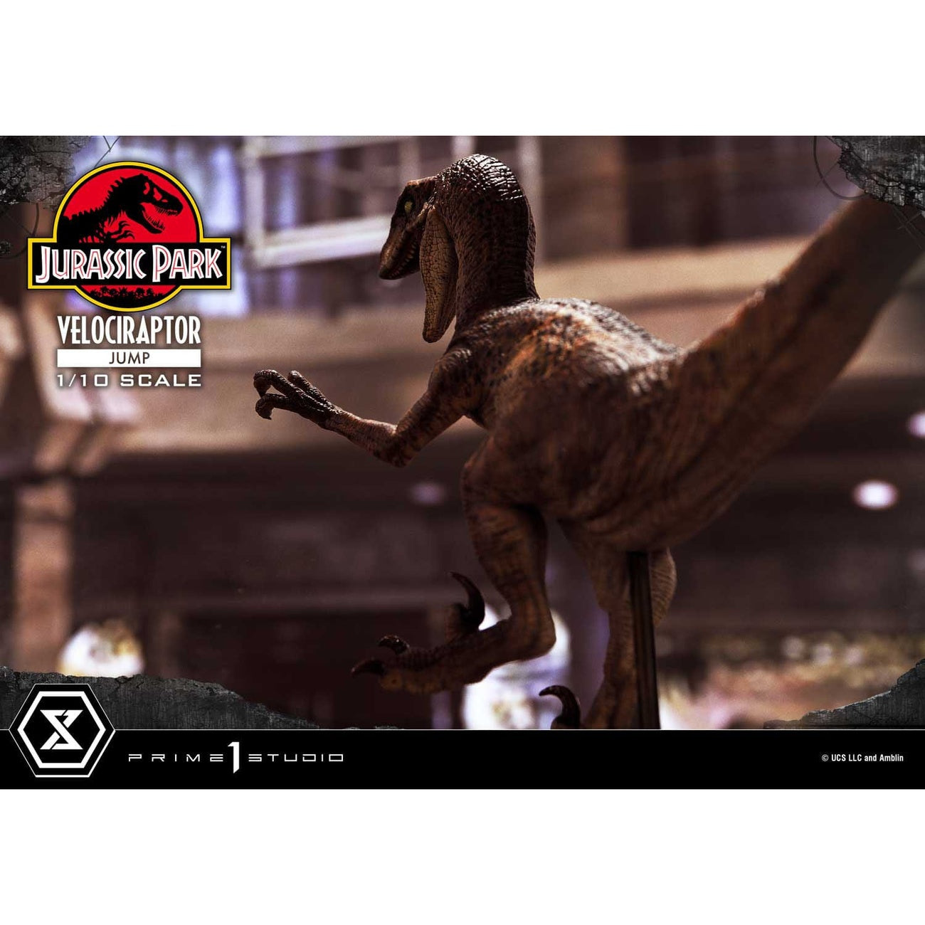 Image produit Jurassic Park Prime Collectibles Statue 1/10 Velociraptor Jump 21 cm