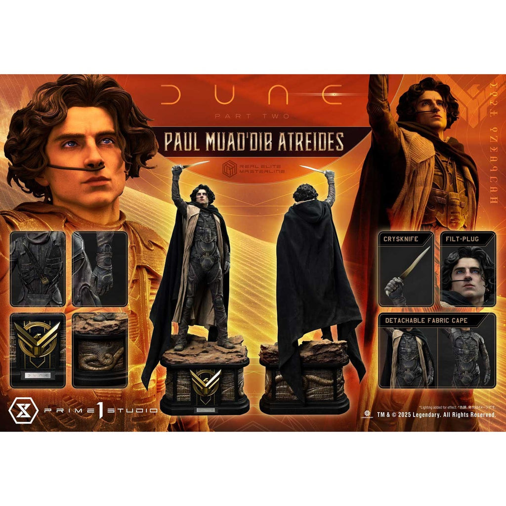 Image produit Dune : Deuxième Partie Real Elite Masterline Series Statue 1/3 Paul Atreides 90 cm