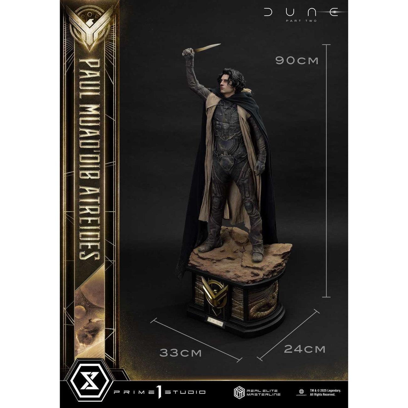 Image produit Dune : Deuxième Partie Real Elite Masterline Series Statue 1/3 Paul Atreides 90 cm