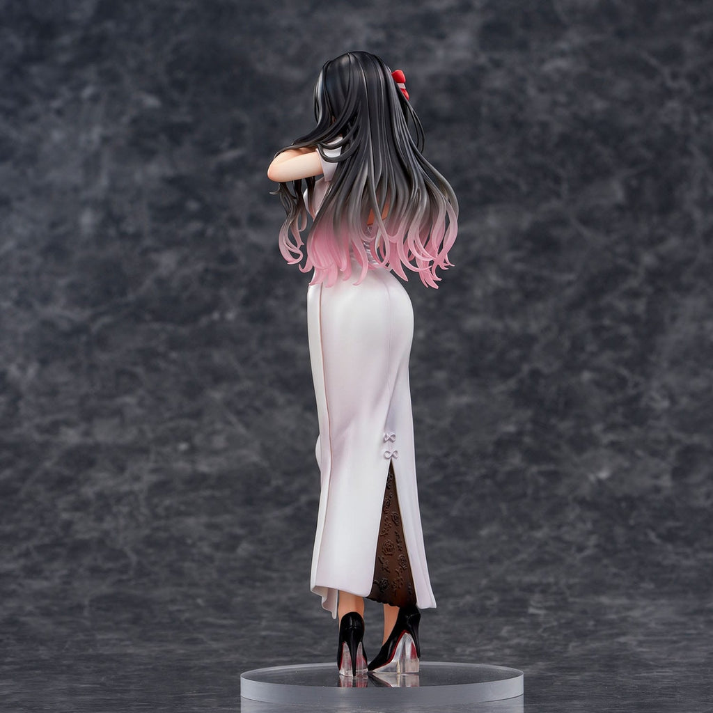 Image produit Statuette PVC Illustration Originale Mai Okuma illustration Healing-Type White Chinese Dress Lady 26 cm