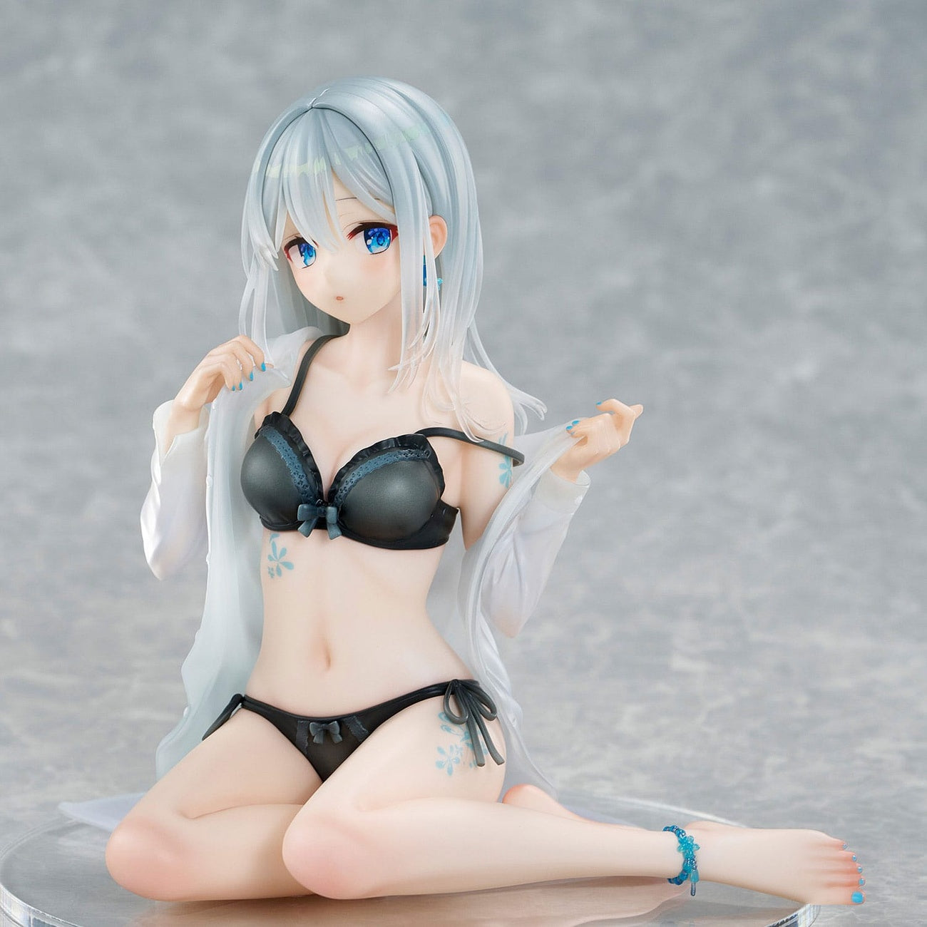 Image produit Personnage original Statue PVC 1/7 Silver-Haired Girl Sky Blue Morning Special Outfit Ver. par illustration de Fuumi 16 cm