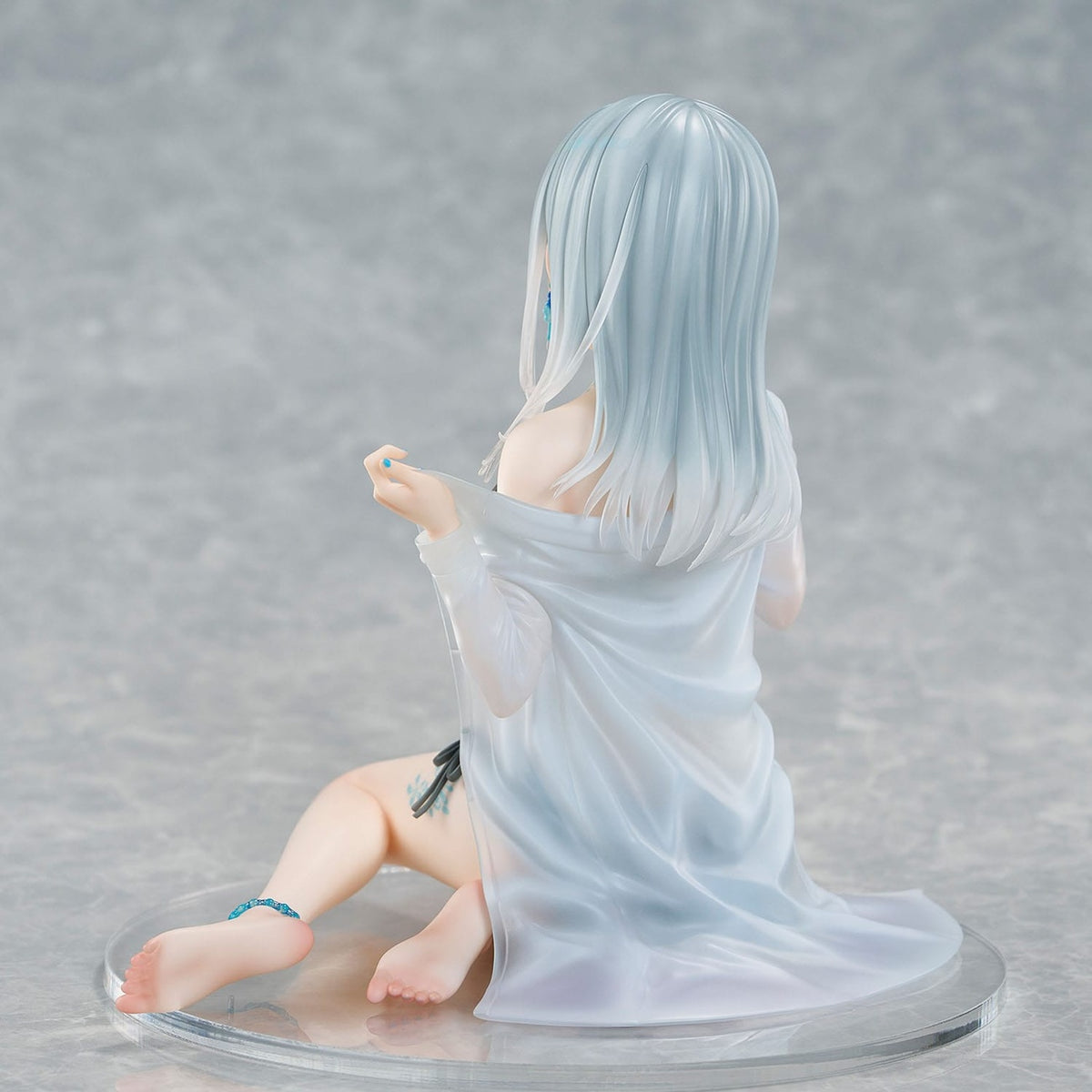 Image produit Personnage original Statue PVC 1/7 Silver-Haired Girl Sky Blue Morning Special Outfit Ver. par illustration de Fuumi 16 cm