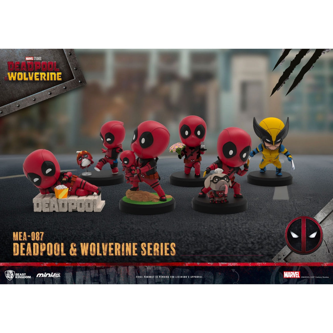 Image produit Deadpool 3 Série Deadpool & Wolverine Set de figurines Mini Egg Attack 8 cm