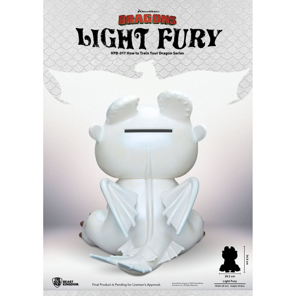 Image produit Dragons – Fonctionnelle Figurine Tirelire Light Fury 35 cm